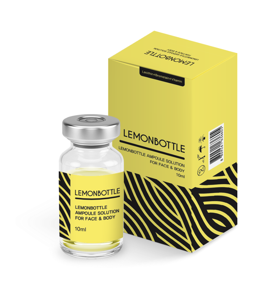 Lemonbottle fat dissolving ampoule solution for face and body 10ml vial