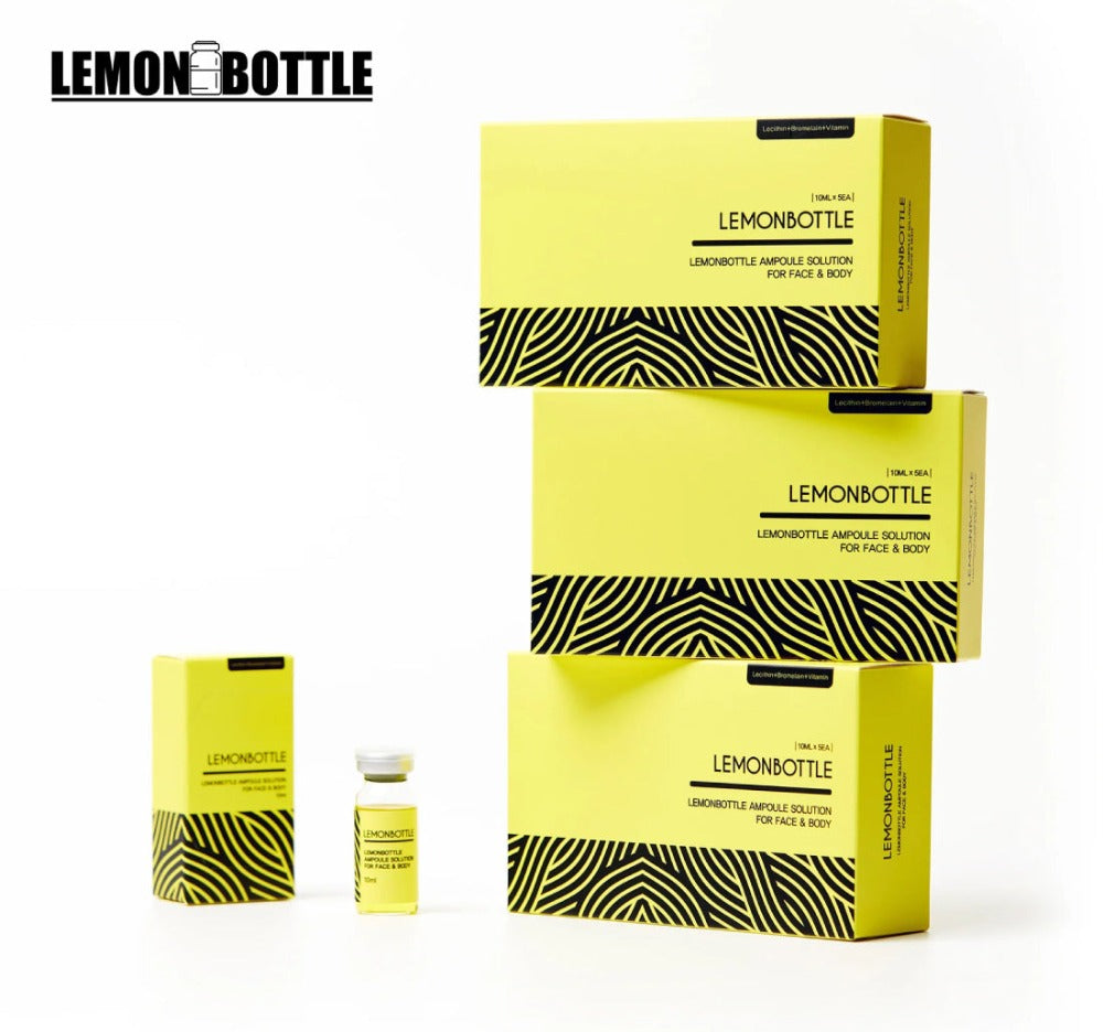 Lemonbottle fat dissolving solution ampoule solution for face and body 10ml vial wholesale